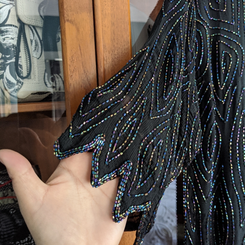 Vintage beaded blouse - Picture 3 of 9
